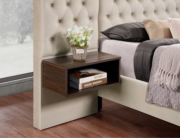 LUXY- Lit avec table de nuit intégré