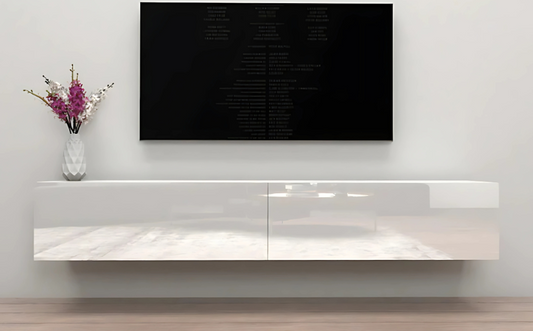 Support tv mural blanc-63"