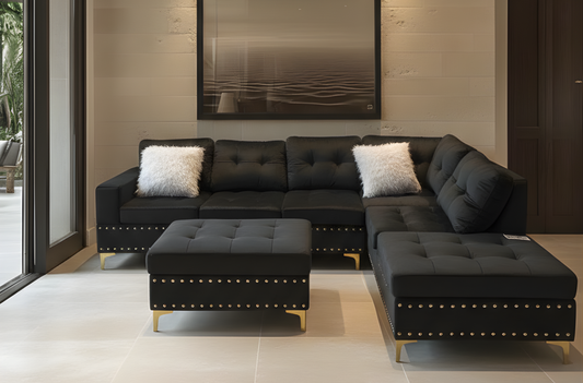 - Vela sectionnel velour