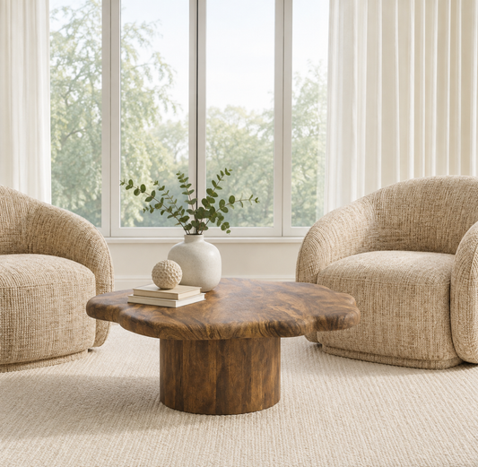 Table basse Mayal en noyer