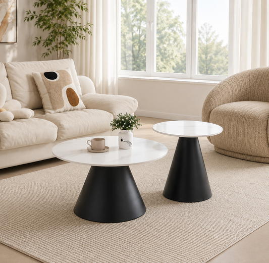 - Hudson ENSEMBLE DE 2 TABLES BASSES