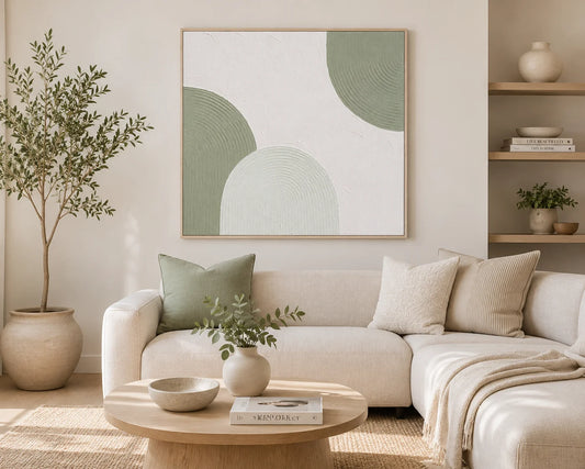 TABLEAU MINIMALISTE VERT