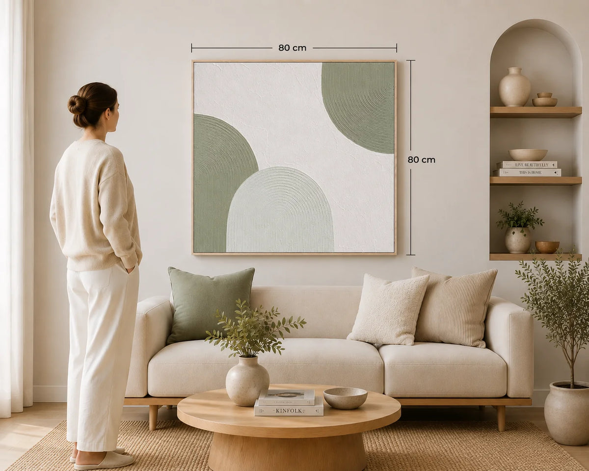 TABLEAU MINIMALISTE VERT