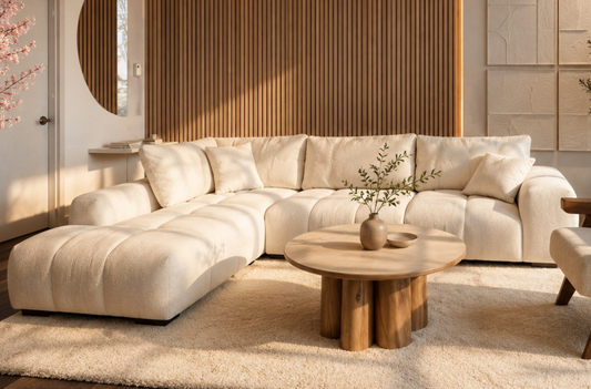 - Eden Sectionnel style européen “Bubble” au design moderne